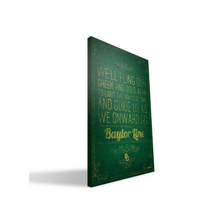 PAULSON DESIGNS Baylor Song Canvas, 24 x 36 in. BAYSO2436